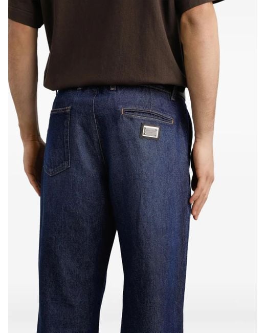メンズ Dolce & Gabbana プリーツ ジーンズ Blue