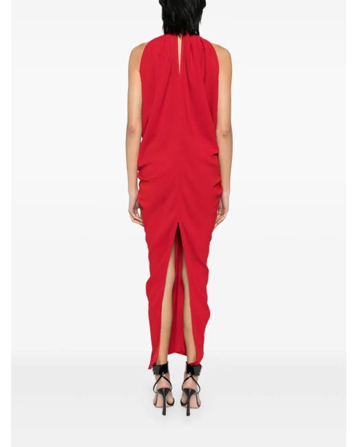 Oude Waag ドレープ ドレス Red