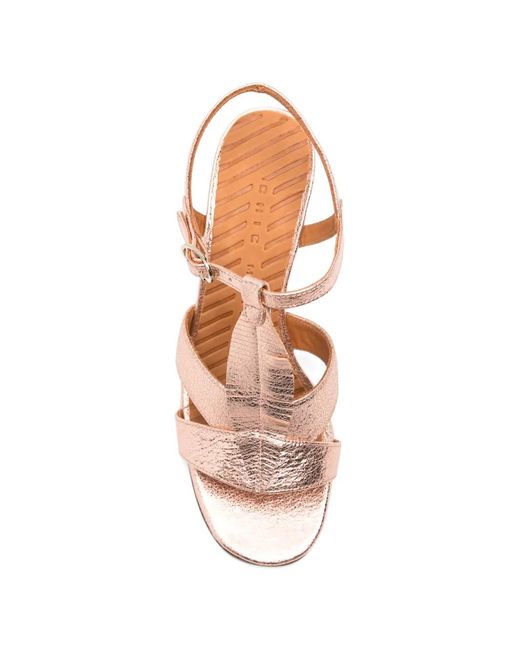 Chie Mihara Pink Fringed Sandals