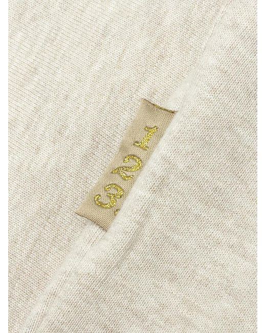 Advisory Board Crystals White Logo-Patch Trousers for men