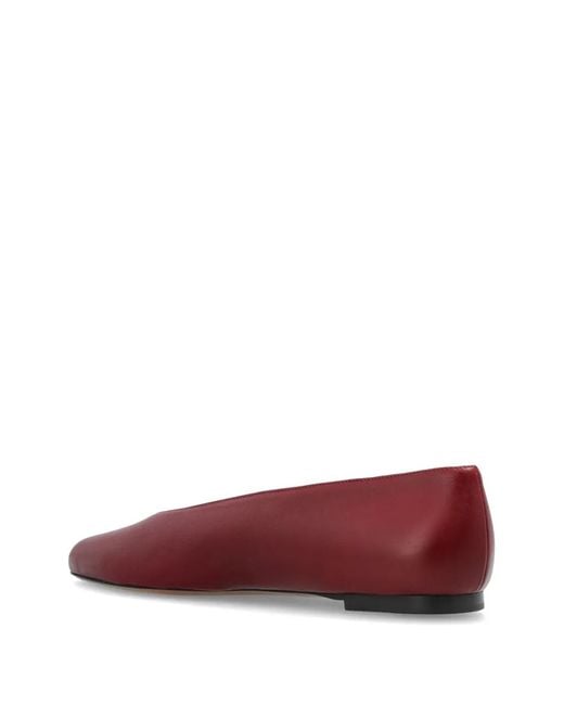 Neous Red Point Leather Pumps
