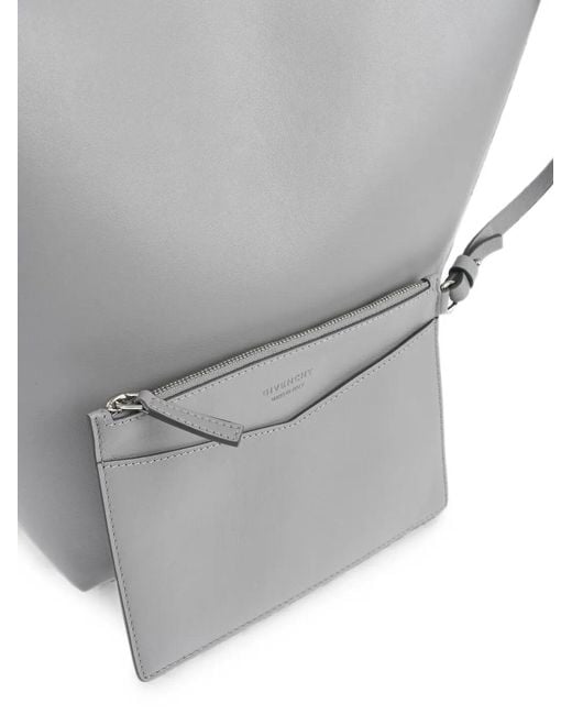 Givenchy White Leather Shoulder Bag With Chain Detail
