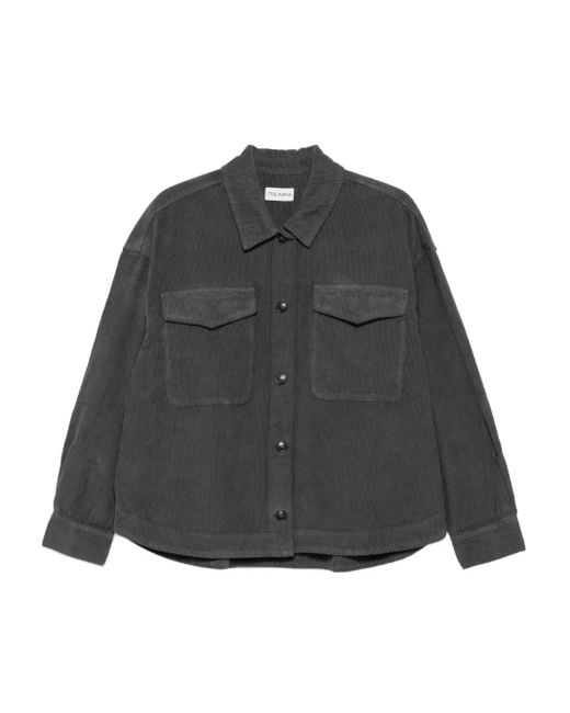 TRUE AVENUE Gray Button-Front Jacket