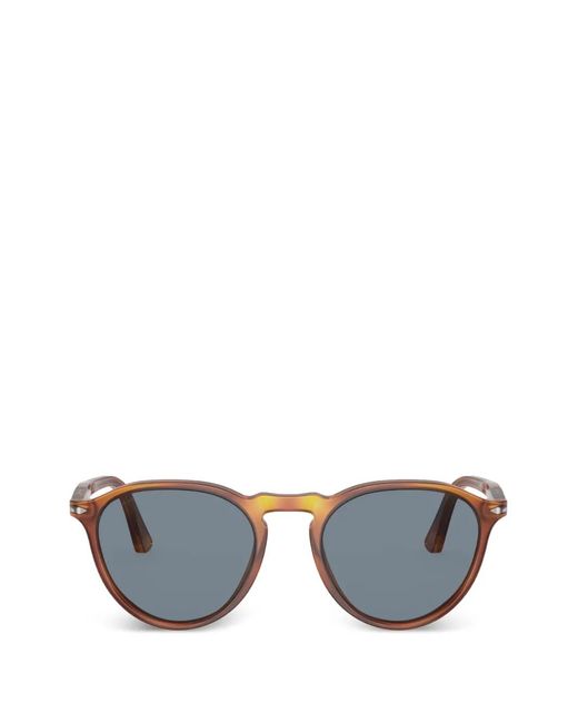 Persol Gray Round-Frame Sunglasses