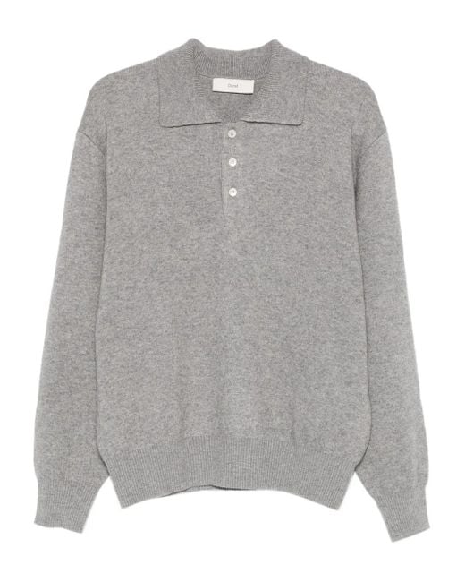 メンズ DUNST ロングスリーブ セーター Gray