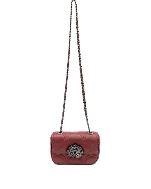 Isla Pink Sirena Quilted Emblem Chain Shoulder Bag