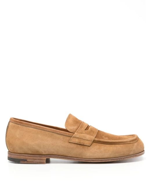 Mocassins En Daim À Entaille Penny Premiata pour homme en coloris Brown