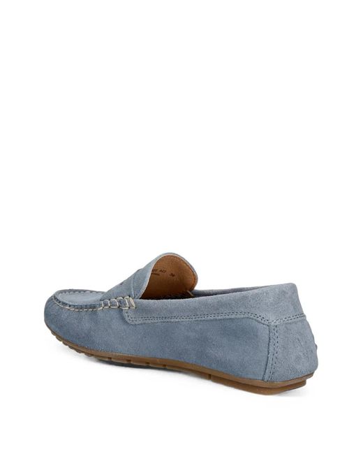 Marc O' Polo Blue Suede Slip-On Loafers