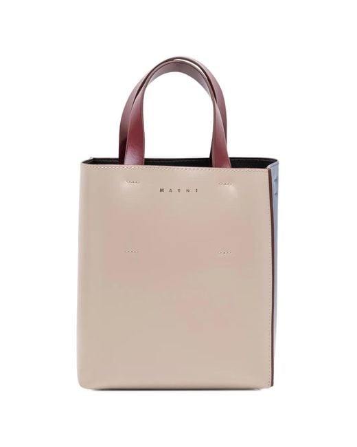 Marni Natural Mini Museo Tote Bag