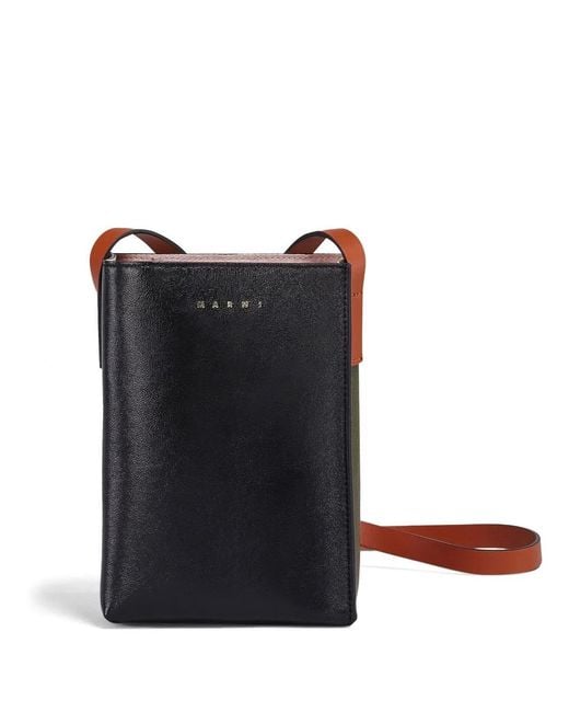 Marni Black Nano Museo Soft Shoulder Bag