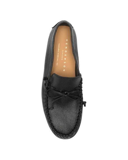 Henderson White Leather Loafers for men