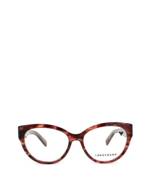 Longchamp Black Cat-Eye Tortoiseshell-Effect Glasses