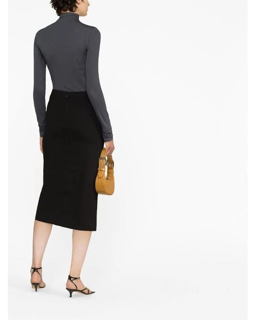 Isabel Marant Black Box-Pleat Pencil Skirt