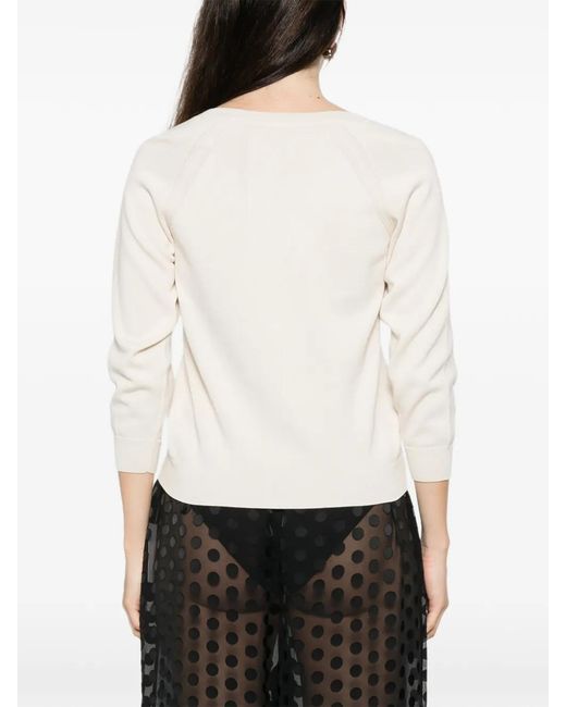 N°21 White V-Neck Top