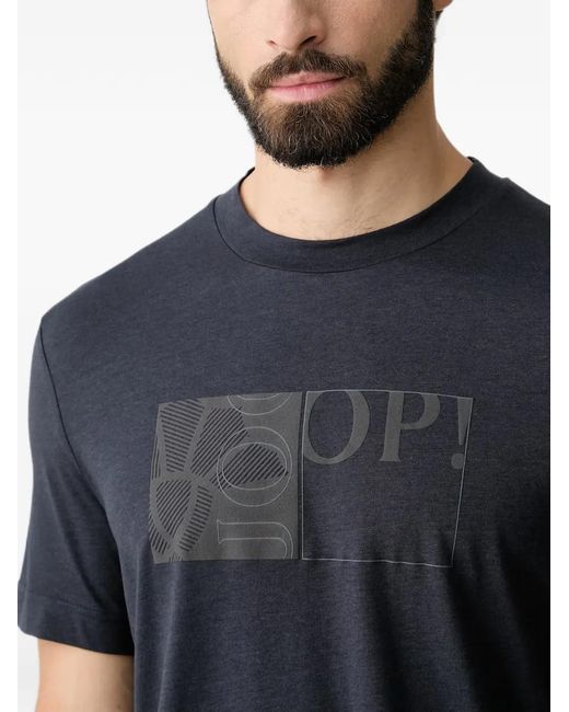 Joop! Blue Logo-Print T-Shirt for men