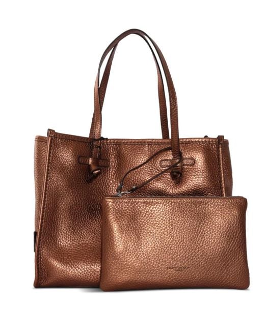 Gianni Chiarini Brown Marcella Knotted-Detail Tote Bag