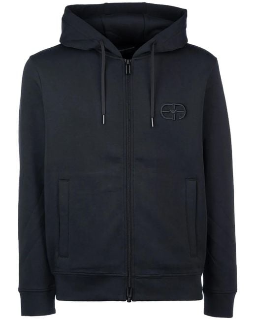 メンズ Emporio Armani ジップアップ パーカー Blue