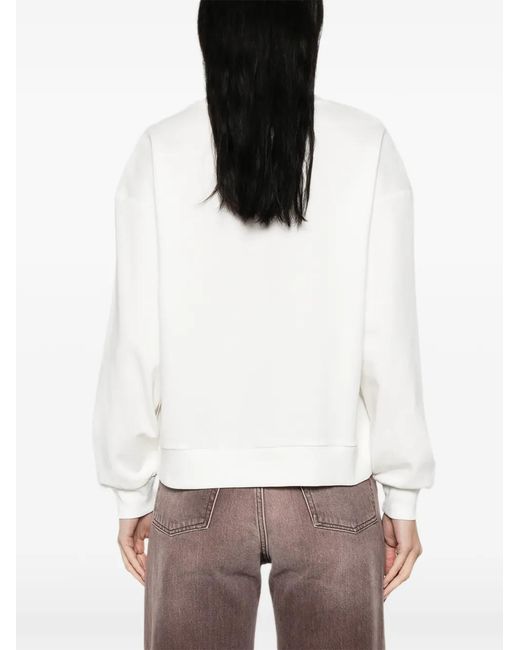 Marella White Embellished Sweat
