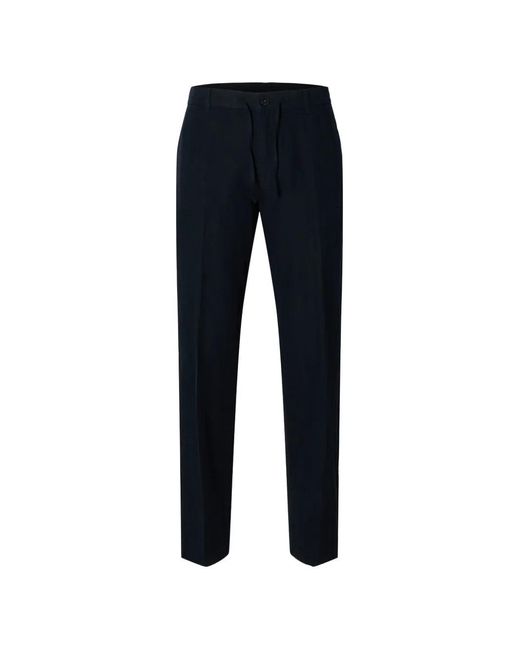 SELECTED Blue Drawstring Trousers for men