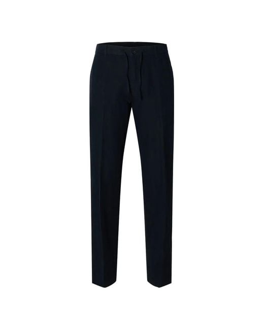 SELECTED Blue Drawstring Trousers for men