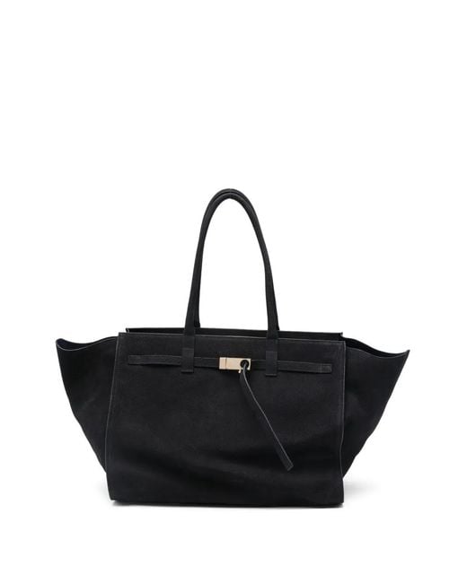 Benedetta Bruzziches Black Large Mame Top-Handle Tote Bag