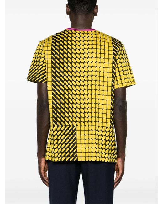 Pierre Louis Mascia Yellow Gremei Graphic-print T-shirt for men