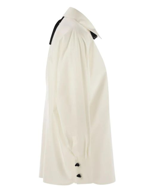 Max Mara White Studio Roll Shirt