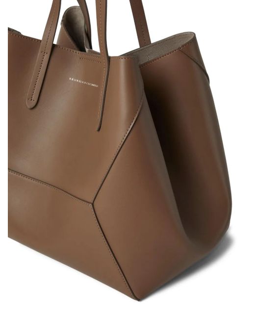 Brunello Cucinelli Brown Duo Shoulder Bag