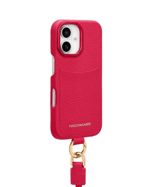 Maison De Sabre Red Sling Iphone 16 Case