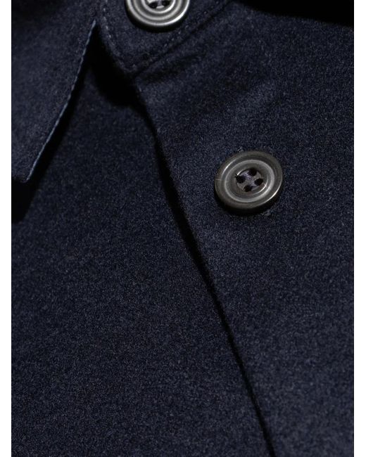 Paul & Shark Blue Buttoned-Up Overshirt for men