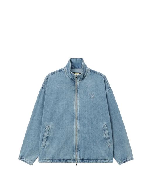 Mini Cream Blue Veste En Jean À Fermeture Zippée