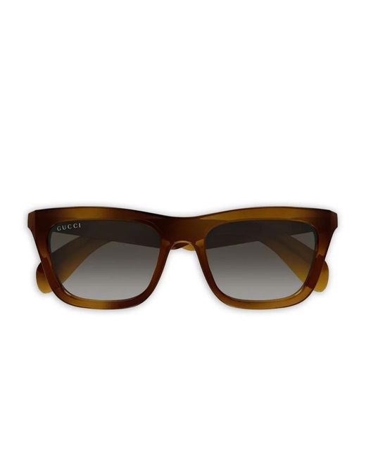 Gucci Brown Square-Frame Sunglasses for men