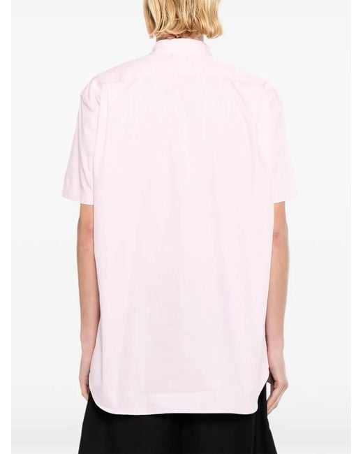 Comme des Garçons Pink Patchwork Short-Sleeve Shirt for men