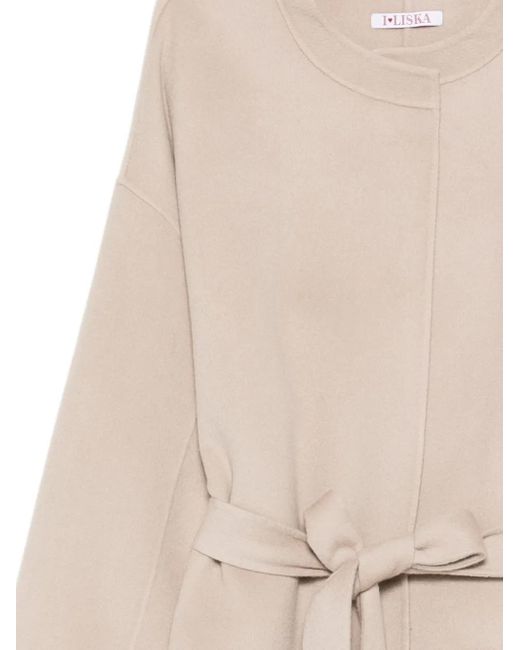 Liska Natural Belted Coat