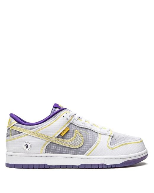 Nike White X Union Dunk Low "Passport Pack Court" Sneakers