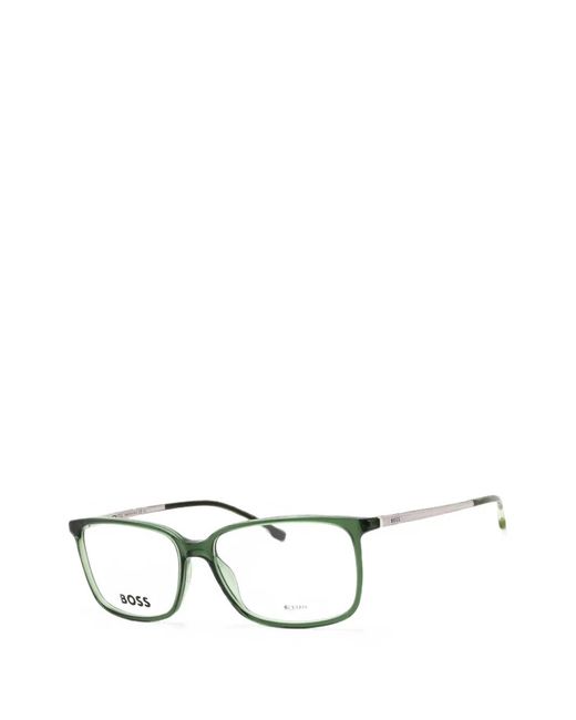Boss Green Rectangle-Frame Glasses