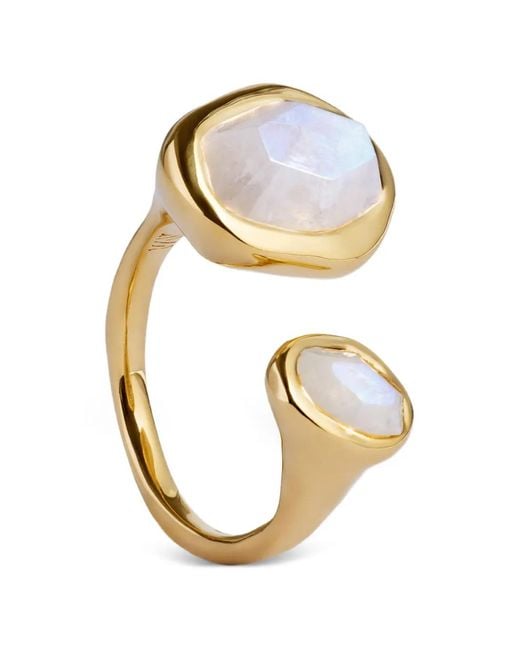 Monica Vinader Metallic Gemstone Odyssey Open Ring