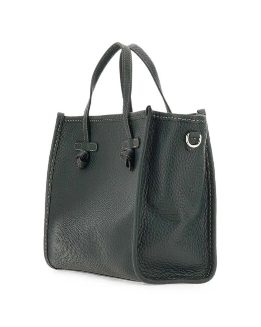 MARCELLA CLUB Black 32 Miss Marcella Grained Leather Tote Bag