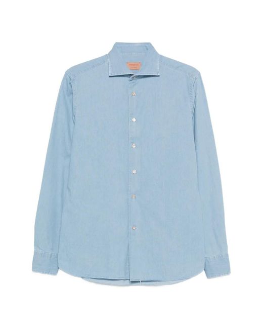 Borriello Blue Buttoned Shirt for men