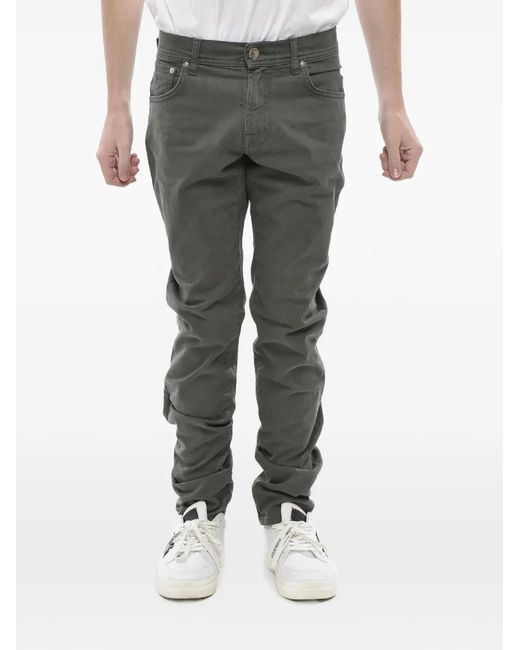 Corneliani Gray Five-Pocket Trousers for men