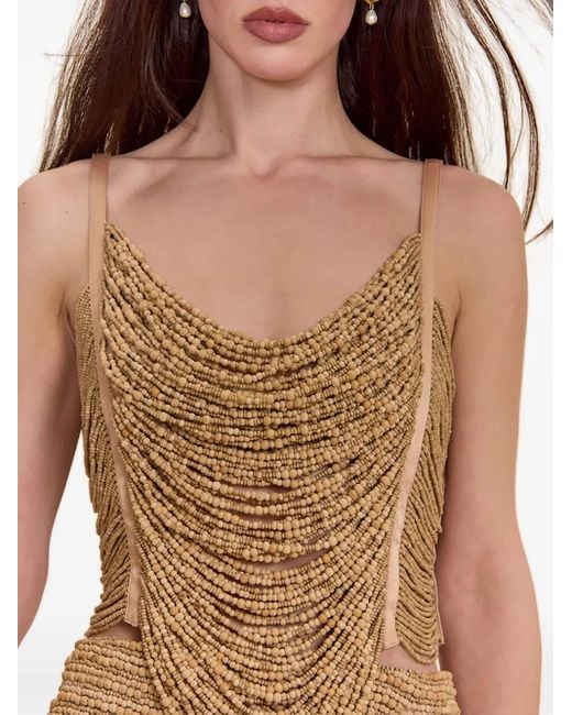 Cult Gaia Brown Misty Top