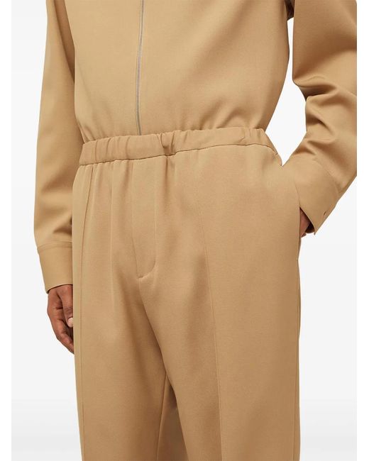 Pantalones ajustados con cinturilla elástica Jil Sander de hombre de color Natural