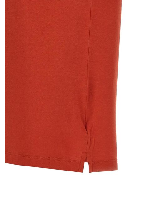 Zanone Red Cotton Polo Shirt for men