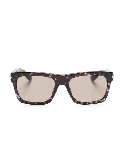 Alexander McQueen Sonnenbrille Mit Eckigem Gestell in Black für Herren