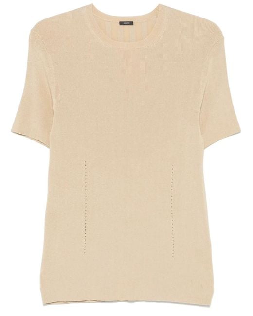 Joseph Natural Ribbed T-Shirt
