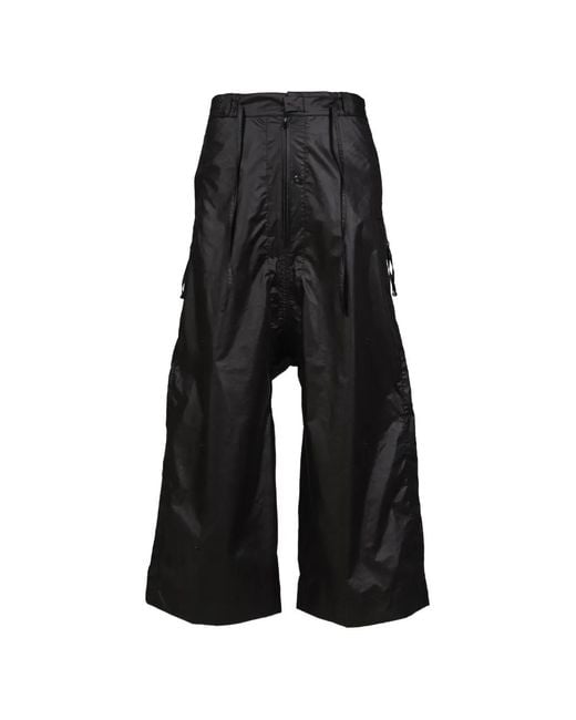 JIAN YE Black Guai Morph Wide-Leg Trousers for men