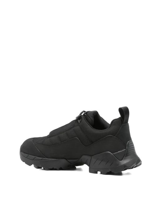 Roa Black Quilted Lace-Up Sneakers
