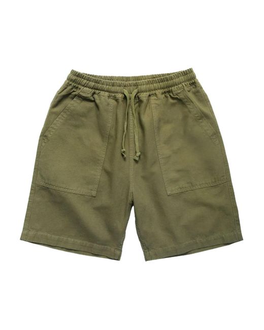 Service Works Green Chef Logo-Patch Shorts for men