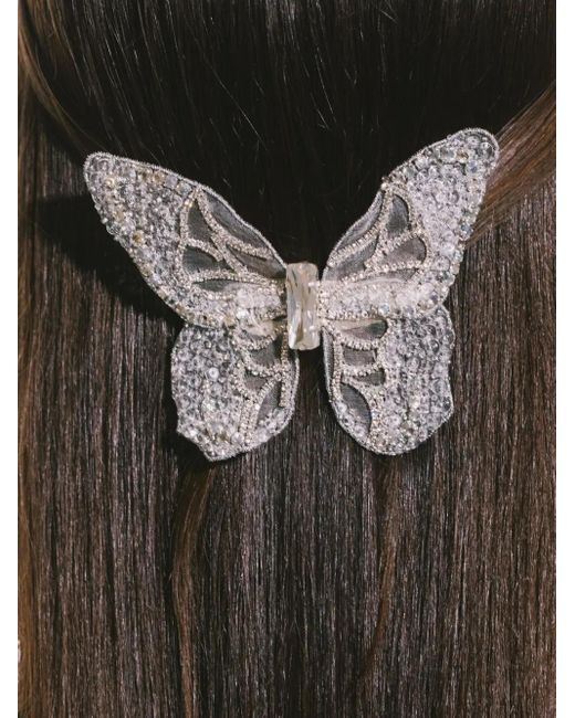 Jennifer Behr Natural Absolem Crystal Butterfly Hair Clip