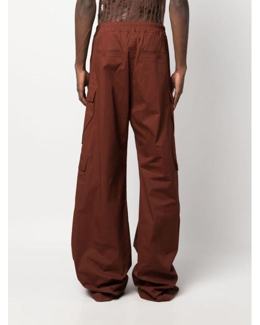 Pantalones anchos Cargobelas Rick Owens de hombre de color Brown